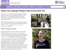 Tablet Screenshot of msbtherapy.com